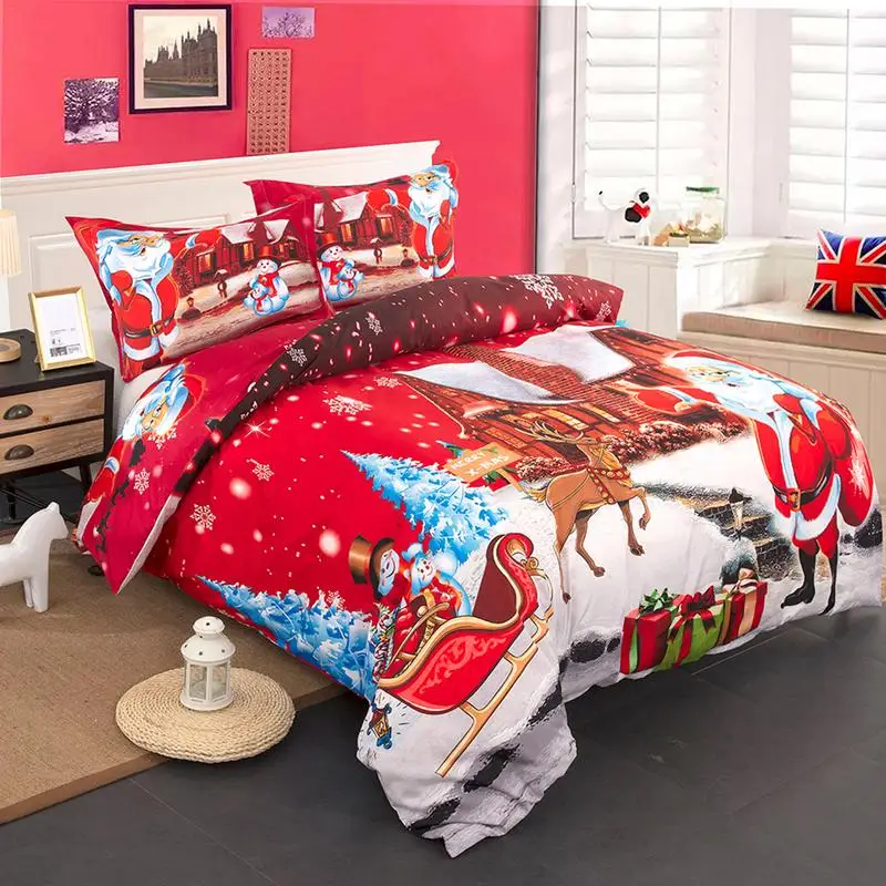 2018 Christmas Three-piece Bed Suit Cartoon Santa Claus Bedding Sets Bed Linings Duvet Cover Bed Sheet Pillowcases Cover
2018 Christmas Three-piece Bed Suit Cartoon Santa Claus Bedding Sets Bed Linings Duvet Cover Bed Sheet Pillowcases Cover