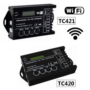 DC12 DC24V TC420/TC421 WiFi time programmable led controller dimmer RGB aquarium lighting timer input 5 channels for led strip
DC12 DC24V TC420/TC421 WiFi time programmable led controller dimmer RGB aquarium lighting timer input 5 channels for led strip