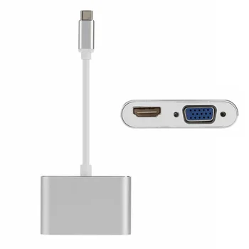 Xiwai USB 3.1 Type C USB-C to HDMI 4K 30HZ & VGA 1080p Adapter for Laptop & Mac Pro Monitor HDTV
Xiwai USB 3.1 Type C USB-C to HDMI 4K 30HZ & VGA 1080p Adapter for Laptop & Mac Pro Monitor HDTV