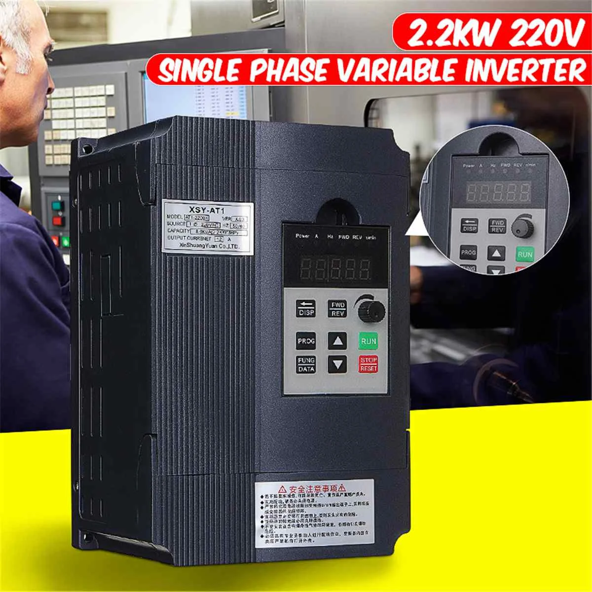 2200W 2.2KW 220V 3PH Single Phase Variable Frequency Motor Speed Controller Converter Inverter VFD Drive Inverter- International
2200W 2.2KW 220V 3PH Single Phase Variable Frequency Motor Speed Controller Converter Inverter VFD Drive Inverter- International