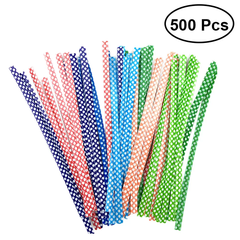 500Pcs Dot Pattern Metallic Twist Ties High Quality Eco-friendly Bag Clips for Pastry Bag Candies Cupcake Bag Party Package
500Pcs Dot Pattern Metallic Twist Ties High Quality Eco-friendly Bag Clips for Pastry Bag Candies Cupcake Bag Party Package