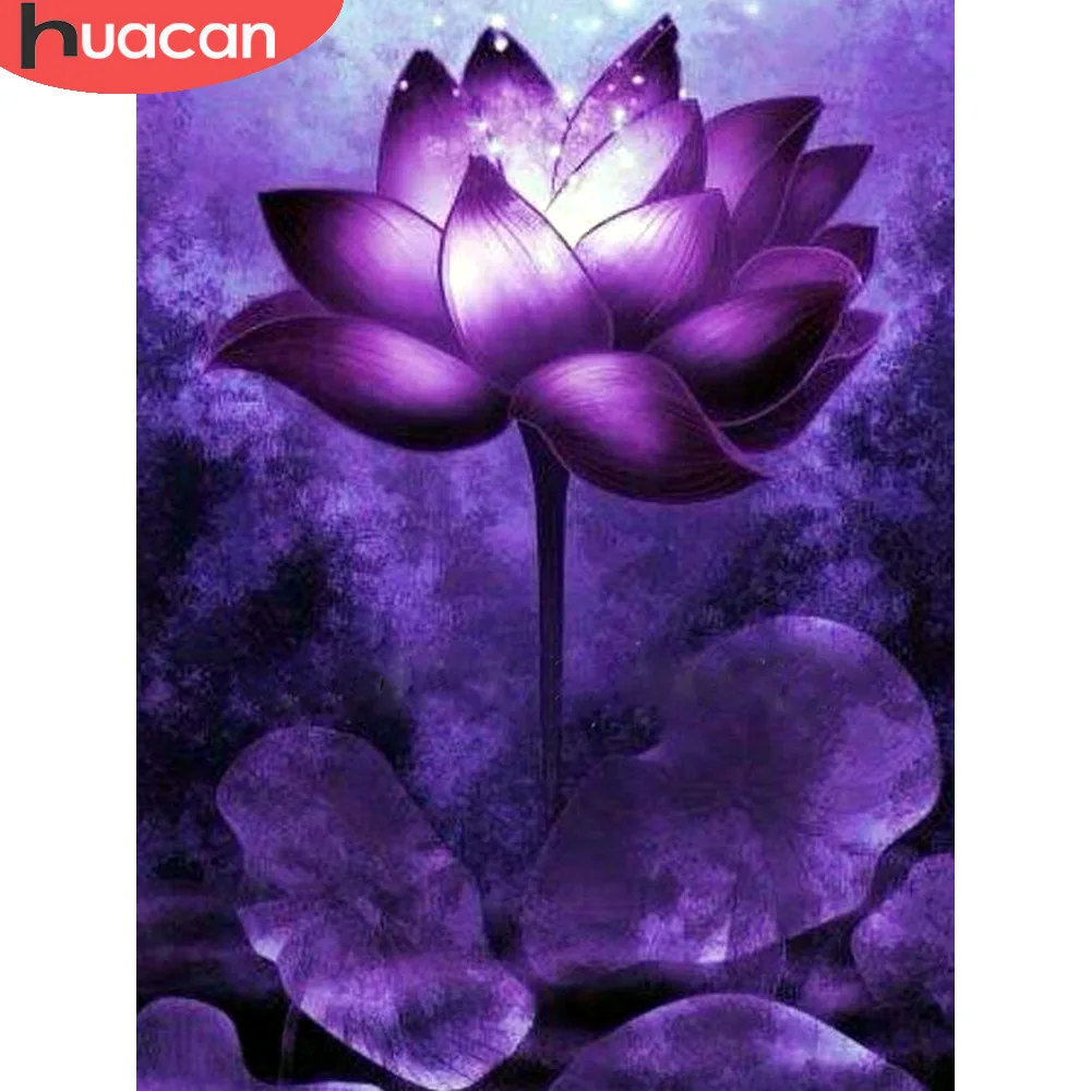 HUACAN Full Square Diamond Painting Flower 5D DIY Cross Stitch Lotus Diamond Embroidery Full Display Rhinestone Decor Home
HUACAN Full Square Diamond Painting Flower 5D DIY Cross Stitch Lotus Diamond Embroidery Full Display Rhinestone Decor Home