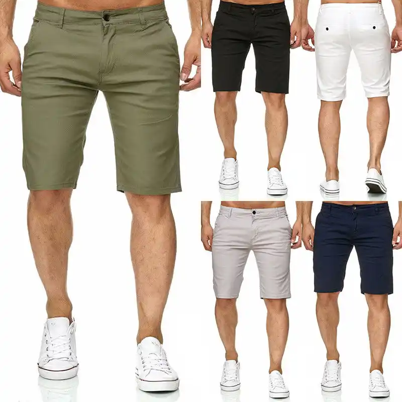 mens slim fit work shorts