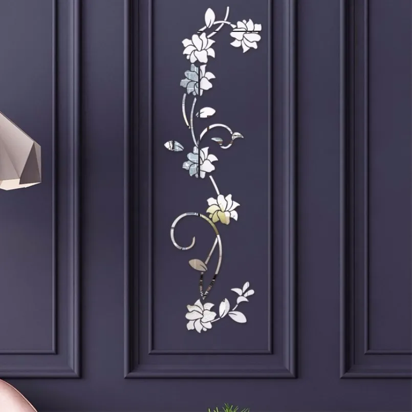 New Mirror Wall Stickers 30x100cm DIY Acrylic Flower Vine Mirror Wall Sticker For Room Decoration Wall Stickers For Kids Rooms
New Mirror Wall Stickers 30x100cm DIY Acrylic Flower Vine Mirror Wall Sticker For Room Decoration Wall Stickers For Kids Rooms