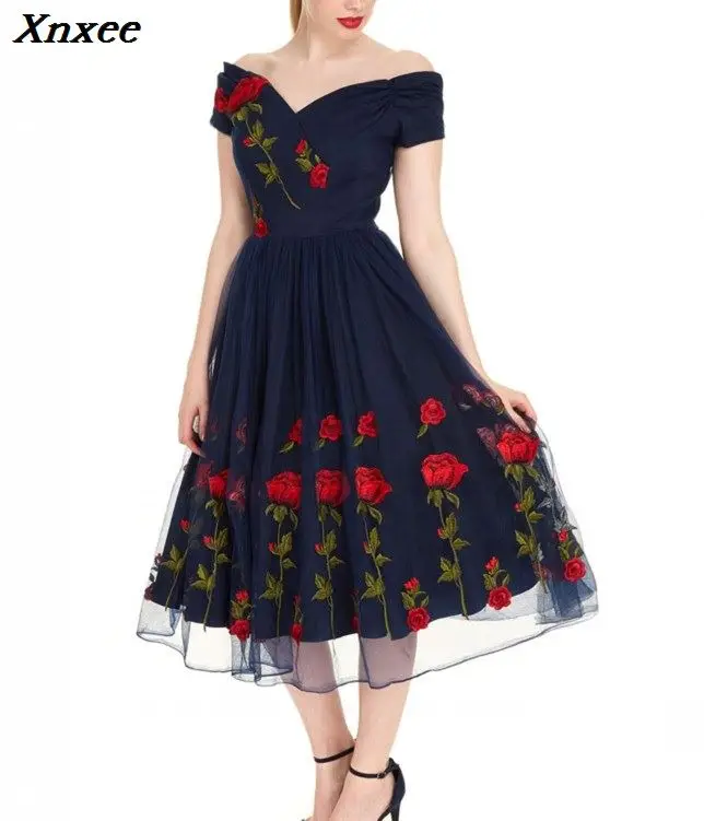 Xnxee Plus Size 5XL 2019 Women Vintage Off Shoulder Mesh Lace Summer Dress Retro Rockabilly Big Swing Party Dresses Xnxee
Xnxee Plus Size 5XL 2019 Women Vintage Off Shoulder Mesh Lace Summer Dress Retro Rockabilly Big Swing Party Dresses Xnxee