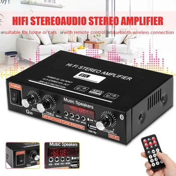 90W 2CH LCD Display HIFI Audio Stereo Power Amplifier bluetooth FM Radio Car Home Remote Control Home Theater Amplifiers
90W 2CH LCD Display HIFI Audio Stereo Power Amplifier bluetooth FM Radio Car Home Remote Control Home Theater Amplifiers