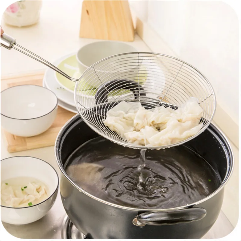 1pcs Kitchen Gadgets Stainless Steel Fried Food Fishing Oil Scoop Kitchen Tools Oval Fine Mesh Oil Pot Strainer for Kitchen-S
1pcs Kitchen Gadgets Stainless Steel Fried Food Fishing Oil Scoop Kitchen Tools Oval Fine Mesh Oil Pot Strainer for Kitchen-S