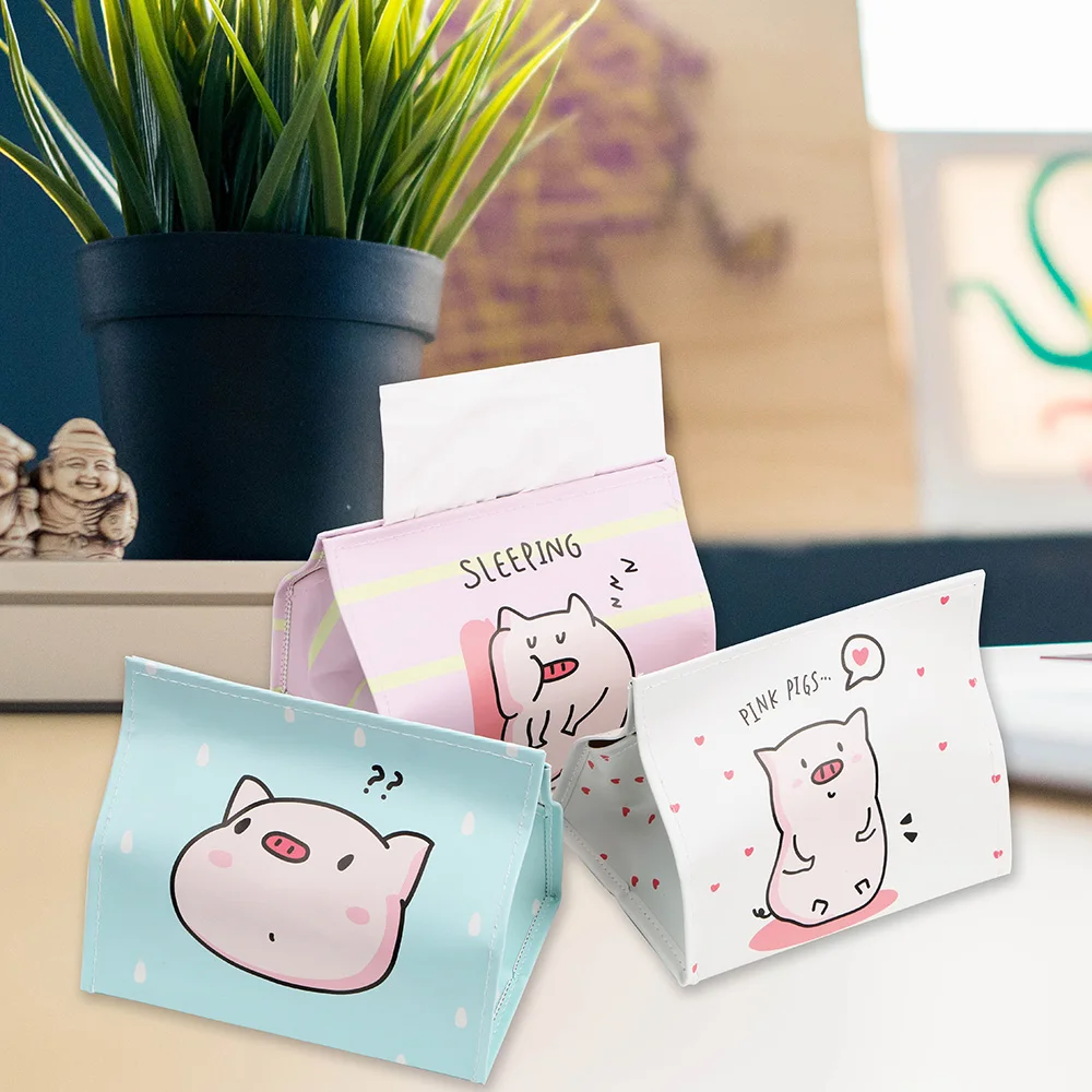 Home Desktop Decoration Tissue Box Lovely Organization Cartoon Pig Faux Leather Paper Towel Case
Home Desktop Decoration Tissue Box Lovely Organization Cartoon Pig Faux Leather Paper Towel Case