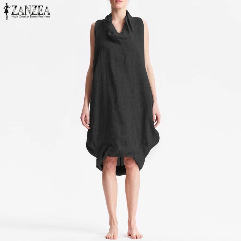 2019 ZANZEA Women Summer Vintage Sleeveless Loose Casual Party Tanks Dress Solid Elegant Work Office Dress Baggy Vestido Female
2019 ZANZEA Women Summer Vintage Sleeveless Loose Casual Party Tanks Dress Solid Elegant Work Office Dress Baggy Vestido Female