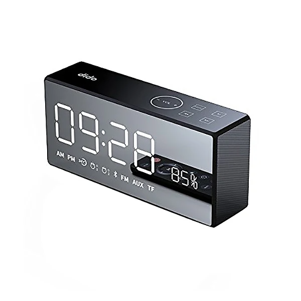 Dido X9 Rechargeable Mirror Led Display Volume And Bass Hi-Fi Wireless Bluetooth Speaker Fm Aux Alarm Clock - Black
Dido X9 Rechargeable Mirror Led Display Volume And Bass Hi-Fi Wireless Bluetooth Speaker Fm Aux Alarm Clock - Black