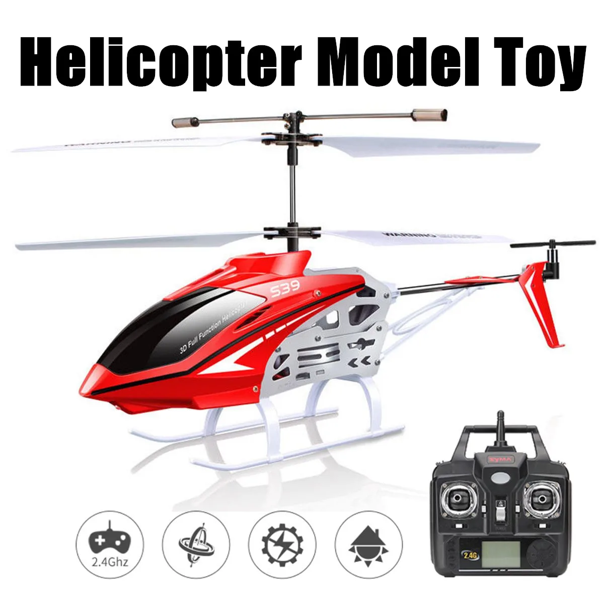 2.4GHz 3CH RC Helicopter Radio Remote Control Flying Helicopters Model Toys Outdoor Aircraft Toys Vehicles Gifts 2 Colors
2.4GHz 3CH RC Helicopter Radio Remote Control Flying Helicopters Model Toys Outdoor Aircraft Toys Vehicles Gifts 2 Colors
