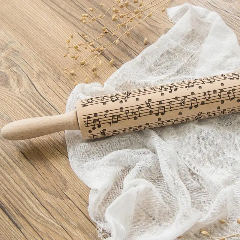 Musical notes Embossing Rolling Pin Baking Cookies Noodle Biscuit Fondant Cake Dough Engraved Roller Reindeer Snowflake Dropship
Musical notes Embossing Rolling Pin Baking Cookies Noodle Biscuit Fondant Cake Dough Engraved Roller Reindeer Snowflake Dropship