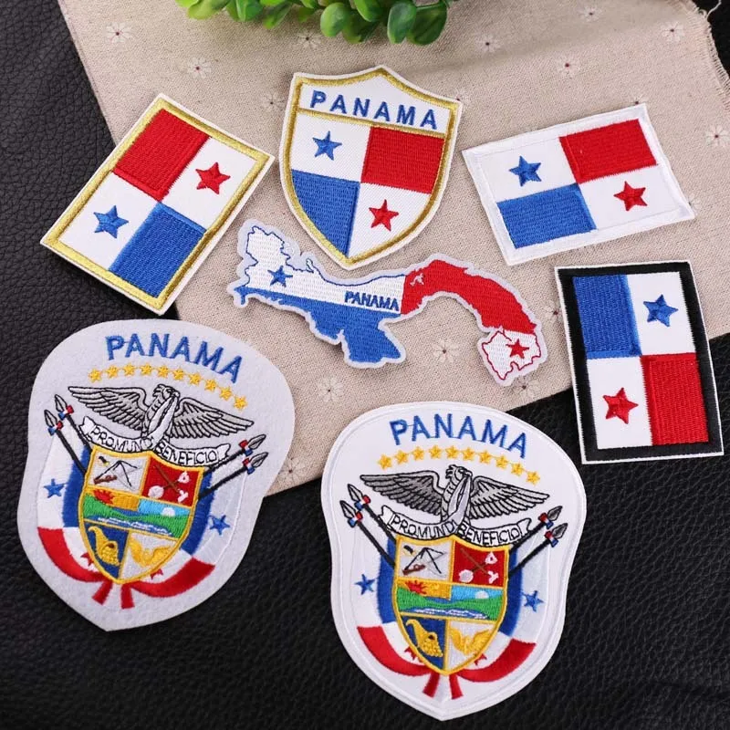 PGY Cheap Wholesale PANAMA Flag Embroidered Patches Iron on Clothes Coat Bags Diy Garment Stickers Appliques Accessories Badge
PGY Cheap Wholesale PANAMA Flag Embroidered Patches Iron on Clothes Coat Bags Diy Garment Stickers Appliques Accessories Badge