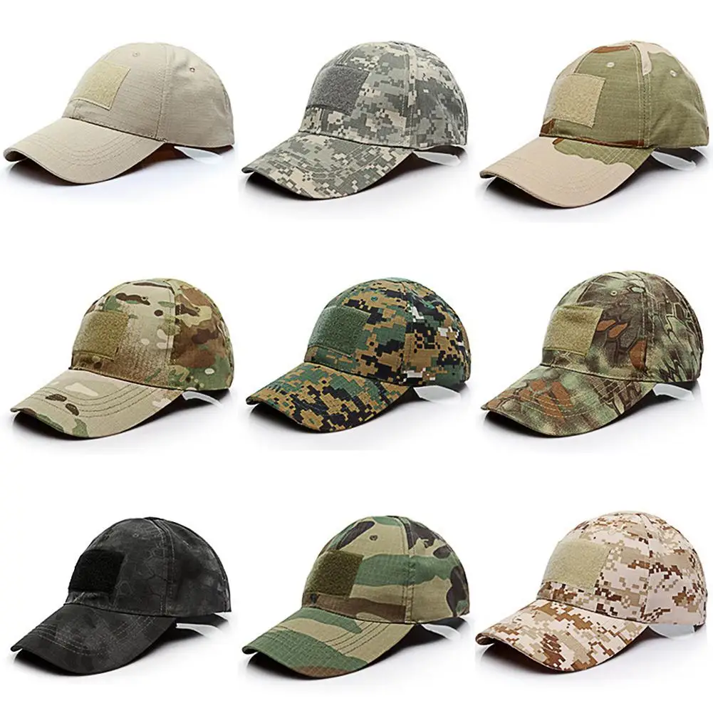 Фото Камуфляжная Военная Тактическая шляпа с наклейками для активного отдыха охоты