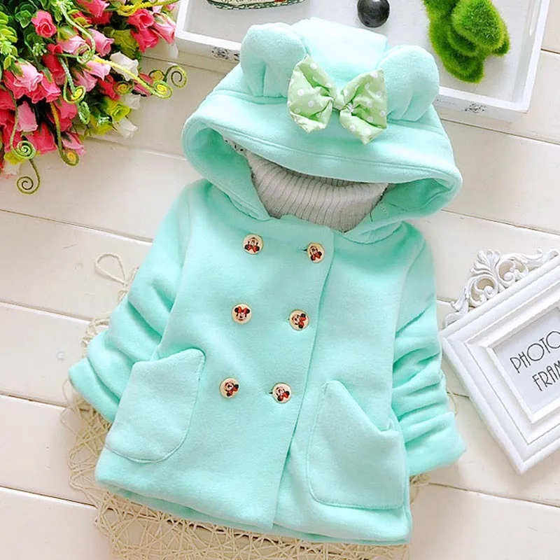 Autumn and winter children's bow solid color hooded David clothes jacket children's cardigan coat
Autumn and winter children's bow solid color hooded David clothes jacket children's cardigan coat
