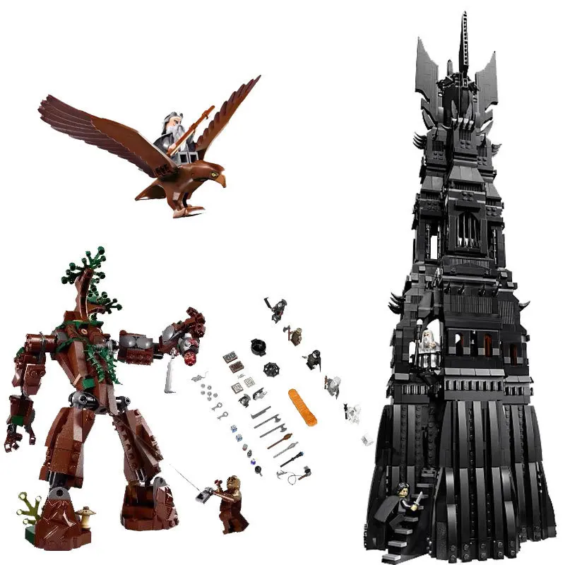 

Lepin Lord of the Rings 16010 The Tower of Orthanc 2430Pcs Building Blocks Toys For Children Compatible for Legoing Hobbit 10237