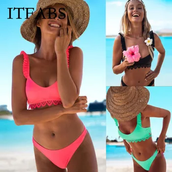 ITFABS Women Push-up Padded Bra Bandage Bikini Set Swimsuit e Swimwear Bathing Two-Piece Suits
ITFABS Women Push-up Padded Bra Bandage Bikini Set Swimsuit e Swimwear Bathing Two-Piece Suits