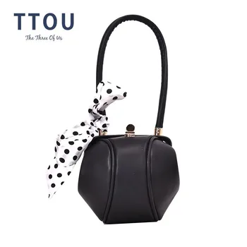 TTOU Fashion Mini Women Handbag Designer Handbag Bow Ribbon Panelled Color Bags PU Leather Bucket Evening Bags Ladies Clutchs
TTOU Fashion Mini Women Handbag Designer Handbag Bow Ribbon Panelled Color Bags PU Leather Bucket Evening Bags Ladies Clutchs