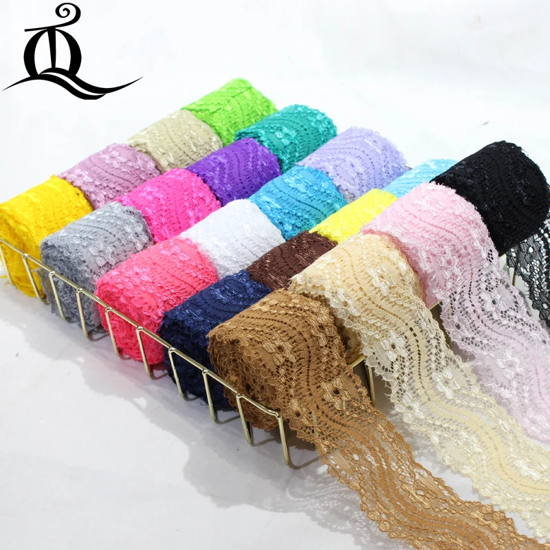 5yard 24 mix color Garment accessories exquisite color lace quality fabric lace with elastic lace wide 5.5cm Elastic lace,ribbon
5yard 24 mix color Garment accessories exquisite color lace quality fabric lace with elastic lace wide 5.5cm Elastic lace,ribbon