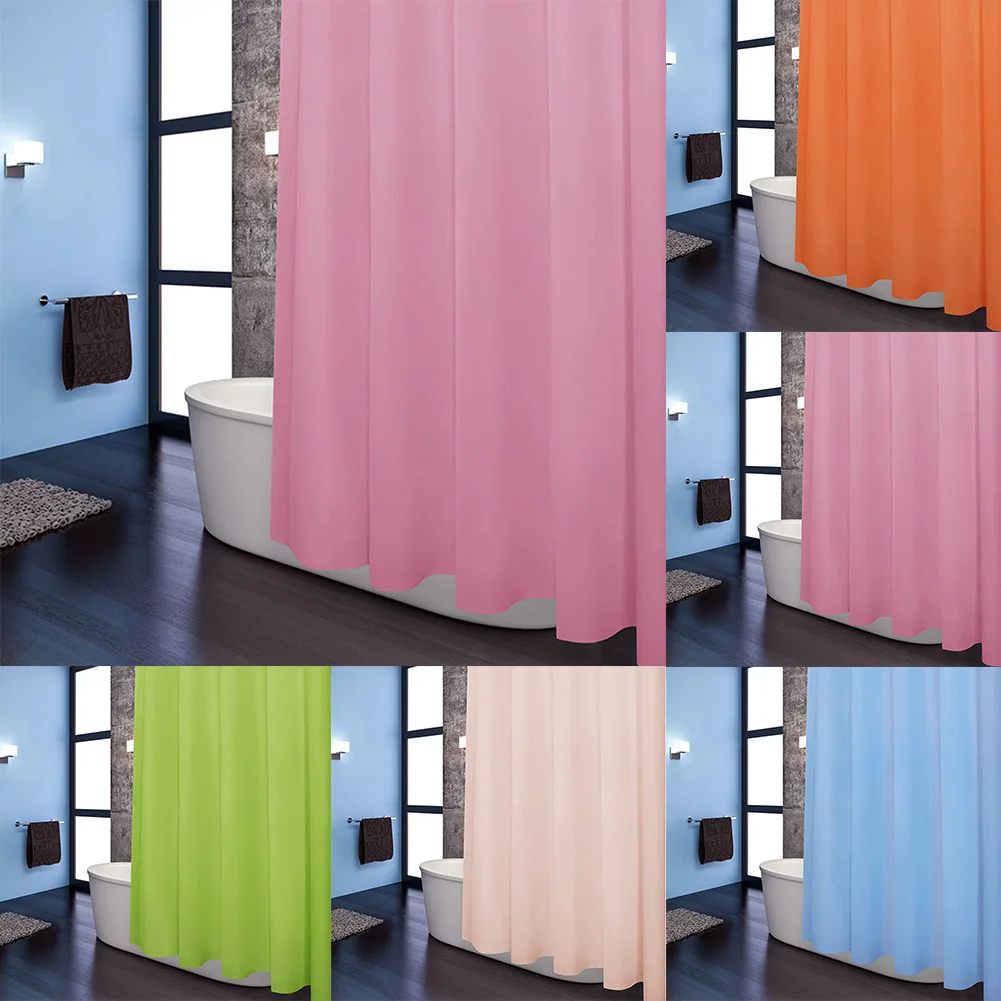 Pure Color Thick Light-proof Shower Curtain Bathroom Waterproof Fabric PEVA Shower Curtain
Pure Color Thick Light-proof Shower Curtain Bathroom Waterproof Fabric PEVA Shower Curtain
