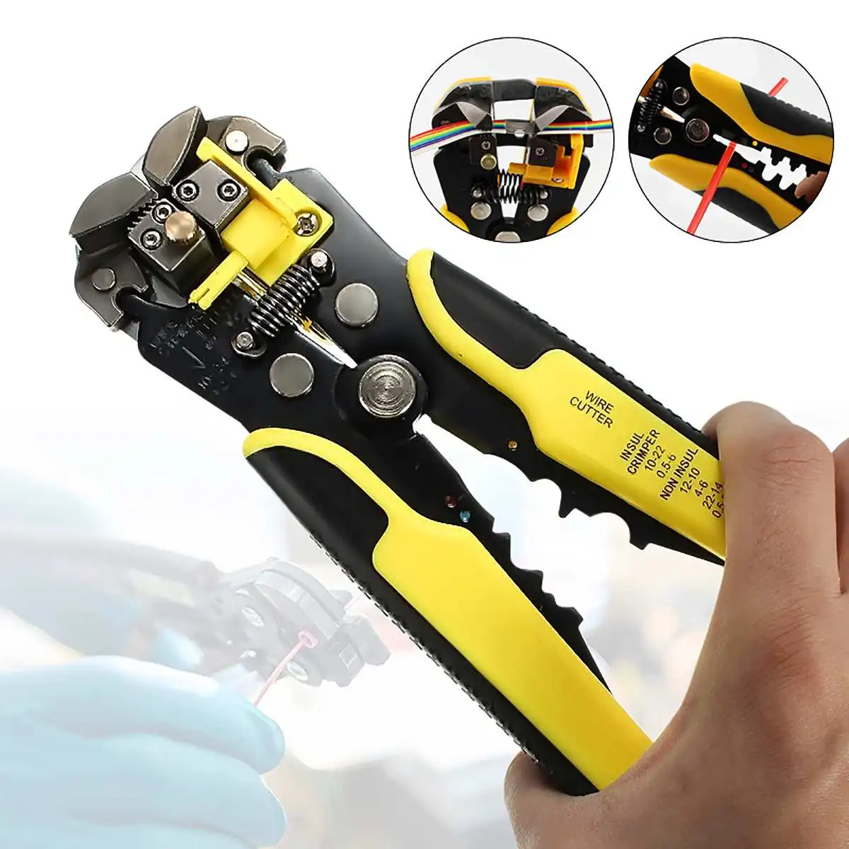Multifunction Automatic Wire Striper Cutter Stripper Crimper Pliers Crimping Terminal Hand Tool Cutting and Stripping Wire Tool
Multifunction Automatic Wire Striper Cutter Stripper Crimper Pliers Crimping Terminal Hand Tool Cutting and Stripping Wire Tool