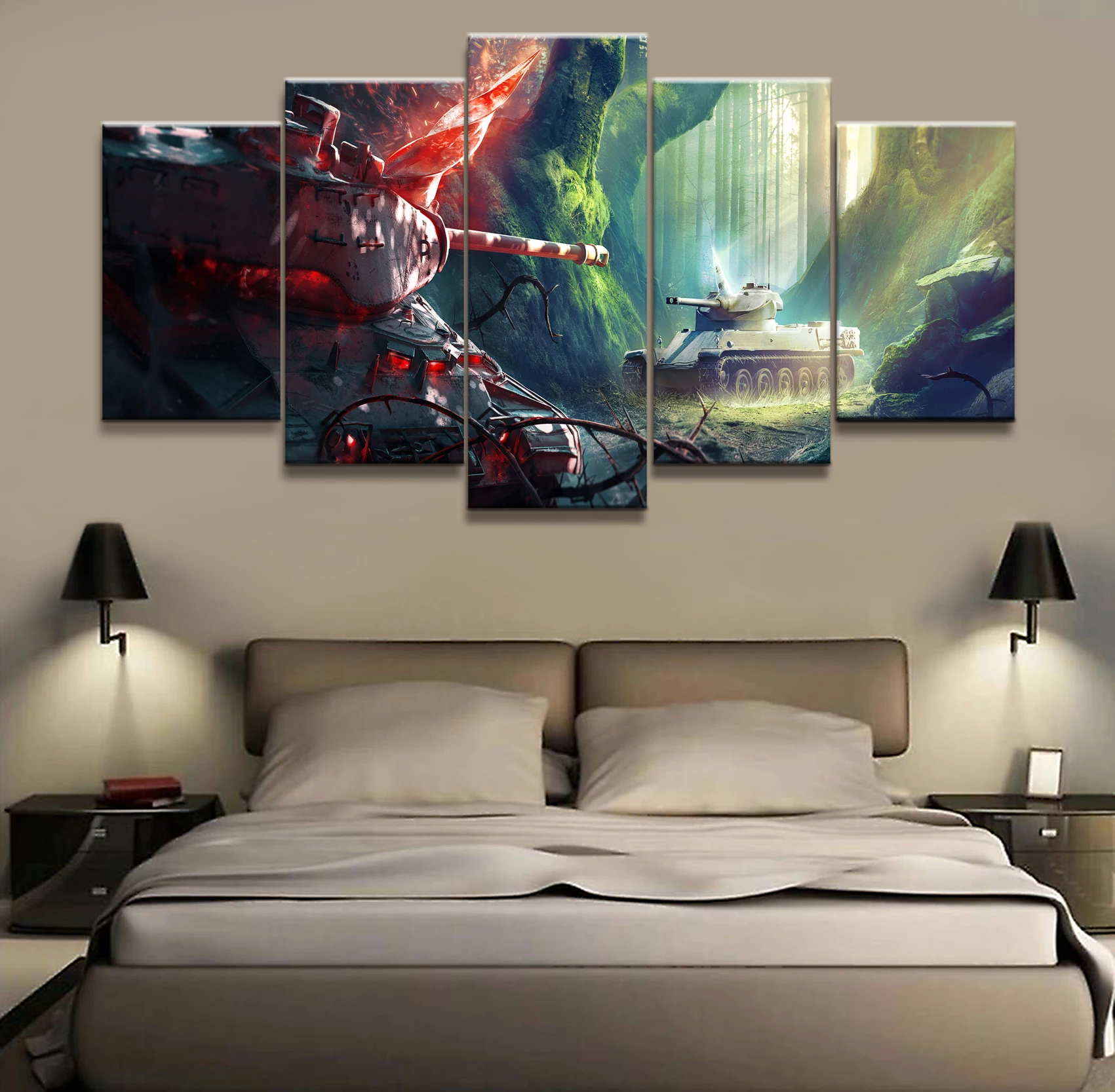 5 Panel World of Tanks Game Poster Canvas Printed Painting For Living Room Wall Art Decor Picture Artworks Poster
5 Panel World of Tanks Game Poster Canvas Printed Painting For Living Room Wall Art Decor Picture Artworks Poster