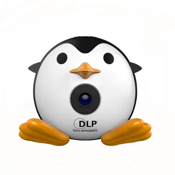 400Lumen Cute Penguin Micro DLP Mobile LED Projector Support 1080P TF USB HDMI AV & IOS Android Input with Battery Built-in
400Lumen Cute Penguin Micro DLP Mobile LED Projector Support 1080P TF USB HDMI AV & IOS Android Input with Battery Built-in
