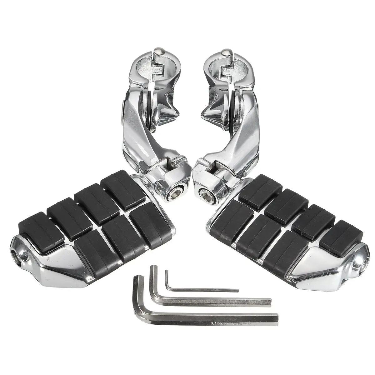 Pair 1.25 / 32mm Chrome Adjustable Short Angled Mount Foot Pedals Pegs For Honda Kawasaki for Suzuki for Yamaha
Pair 1.25 / 32mm Chrome Adjustable Short Angled Mount Foot Pedals Pegs For Honda Kawasaki for Suzuki for Yamaha