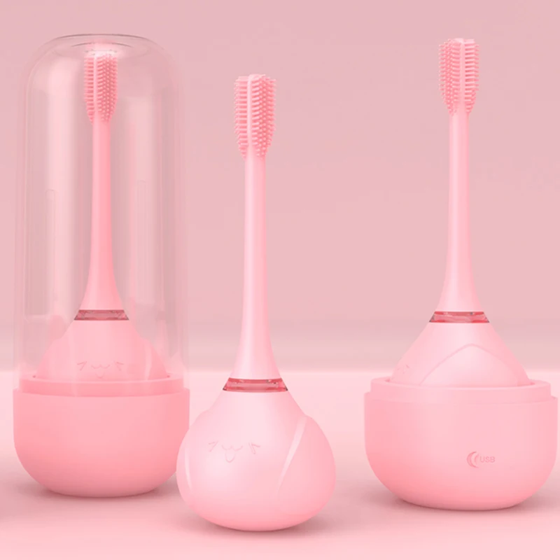 USB 360 Degree Children Silicone Electric Toothbrush Waterproof Acoustic Wave Resonant Wireless Charging Toothbrush
USB 360 Degree Children Silicone Electric Toothbrush Waterproof Acoustic Wave Resonant Wireless Charging Toothbrush