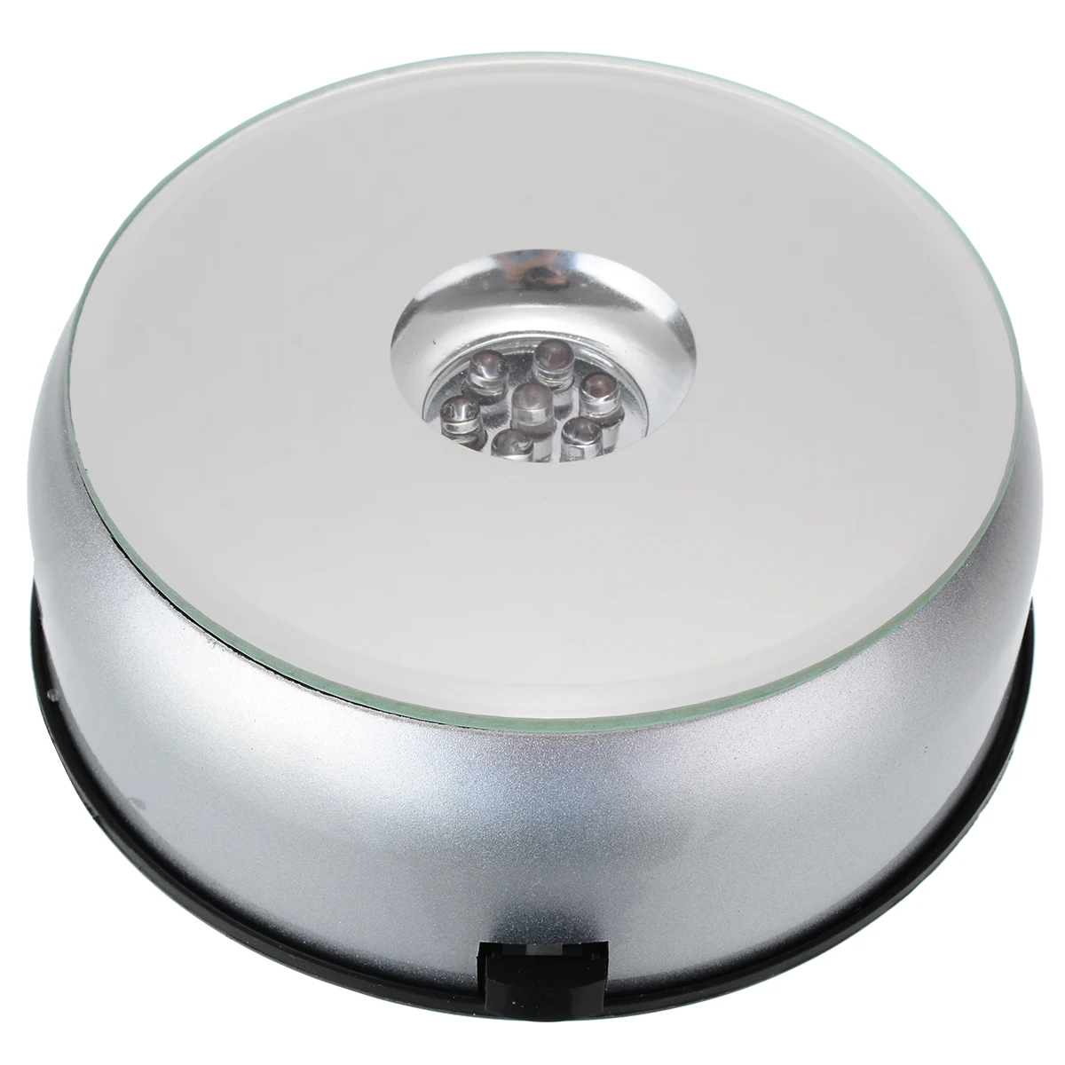 7 LED 4 inch Rotating Crystal Display Base LED Light Base Stand White Light With AC Adapter Home Gift Light Accessory MAYITR
7 LED 4 inch Rotating Crystal Display Base LED Light Base Stand White Light With AC Adapter Home Gift Light Accessory MAYITR
