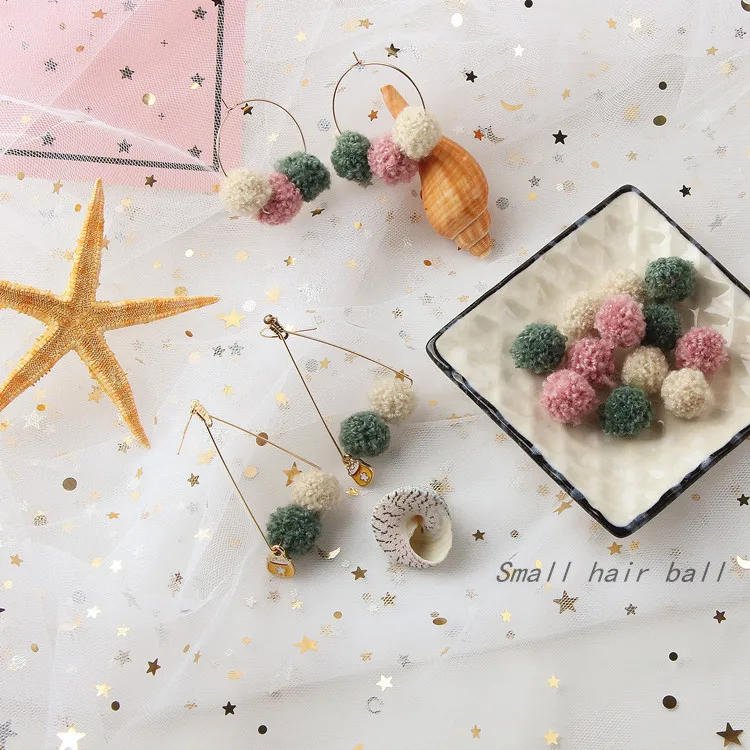 New 10mm Lovely Pastoral Style Small Plush Ball Earrings Pendant DIY Handmade Material Jewelry Making Supplies 5pcs
New 10mm Lovely Pastoral Style Small Plush Ball Earrings Pendant DIY Handmade Material Jewelry Making Supplies 5pcs