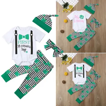 My 1ST St Patrick s Day 3Pcs Newborn Baby Boy Girls Tops Romper Pants Leggings Hat Outfits Clothing Lucky Clover Set
My 1ST St Patrick s Day 3Pcs Newborn Baby Boy Girls Tops Romper Pants Leggings Hat Outfits Clothing Lucky Clover Set