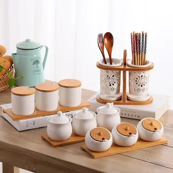 Home restaurant supplies creative ceramic cruet 3 sets of seasoning seasoning set kitchen household coffee sugar bottle
Home restaurant supplies creative ceramic cruet 3 sets of seasoning seasoning set kitchen household coffee sugar bottle