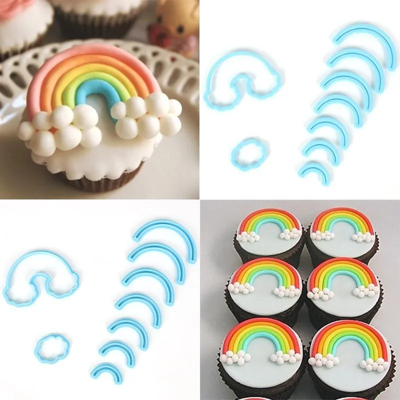 1Set Rainbow Cake Decoration Mould Baking Cake Mold Plastic Cookie Cutter Fondant Tool Set Cookie Cutter Cake Decorating Tool
1Set Rainbow Cake Decoration Mould Baking Cake Mold Plastic Cookie Cutter Fondant Tool Set Cookie Cutter Cake Decorating Tool