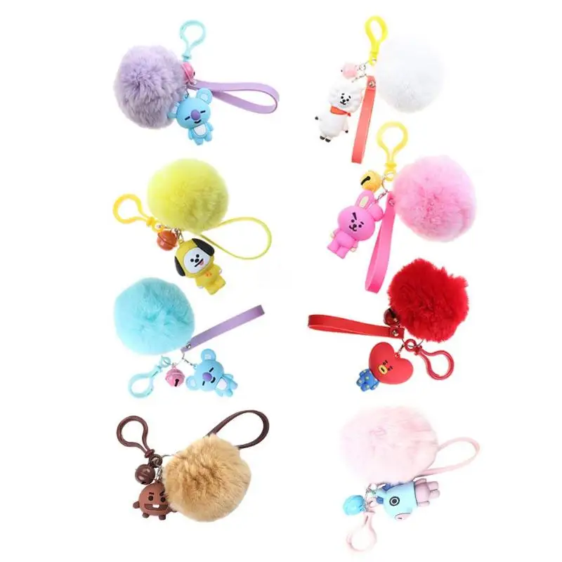 Cute Plush Keychain for Handbag Multi-Styles Cartoon Key Ring with Plush Fur Ball Pendant for Girls
Cute Plush Keychain for Handbag Multi-Styles Cartoon Key Ring with Plush Fur Ball Pendant for Girls