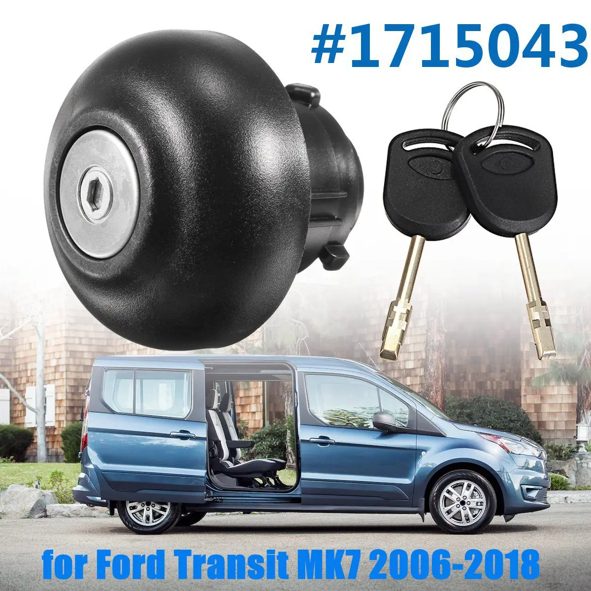 

#1715043 Locking Fuel Cap With Two Keys For Ford Transit MK7 2006 2007 2008 2009 2010 2011 2012 2013 2014 2015 2016 20172018