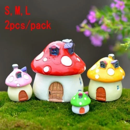 Fairy Home Garden Decoration Miniature Big Mushroom House Ornament Potted Plant Craft 2pcs/pack
Fairy Home Garden Decoration Miniature Big Mushroom House Ornament Potted Plant Craft 2pcs/pack