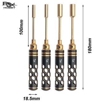 4Pcs RJXHOBBY 4.0/5.5/7.0/8.0mm Nut Driver for FPV RC Models FPV Racing Drone Spare Part DIY Accessories
4Pcs RJXHOBBY 4.0/5.5/7.0/8.0mm Nut Driver for FPV RC Models FPV Racing Drone Spare Part DIY Accessories