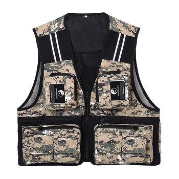 Lixada Fishing Waistcoat Sleeveless Mesh Fishing Jacket Multi-pockets Breathable Photography Hunting Fishing Climbing Vest
Lixada Fishing Waistcoat Sleeveless Mesh Fishing Jacket Multi-pockets Breathable Photography Hunting Fishing Climbing Vest