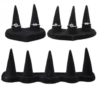 High Quality Finger Black Soft Velet 2/3/5 Finger Display Ring Holder Shelf Showcase Stand Jewelry Rings Organizer Box New
High Quality Finger Black Soft Velet 2/3/5 Finger Display Ring Holder Shelf Showcase Stand Jewelry Rings Organizer Box New
