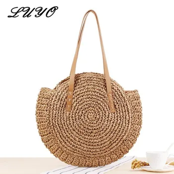 2019 Summer Rattan Circle Shoulder Round Hand Woven Straw Bag Sandy Beach Bolsa Feminina Crossbody Bags For Women Ladies Handbag
2019 Summer Rattan Circle Shoulder Round Hand Woven Straw Bag Sandy Beach Bolsa Feminina Crossbody Bags For Women Ladies Handbag