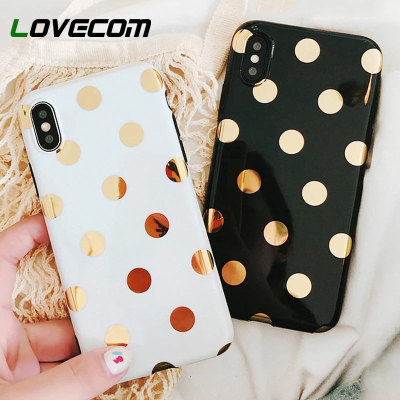 LOVECOM Classic Gold-plated Plating Wave Circle Dot Soft Phone Case For iphone X 8 7 6 6s Plus XS MAX XR Glossy IMD Cover Case
LOVECOM Classic Gold-plated Plating Wave Circle Dot Soft Phone Case For iphone X 8 7 6 6s Plus XS MAX XR Glossy IMD Cover Case