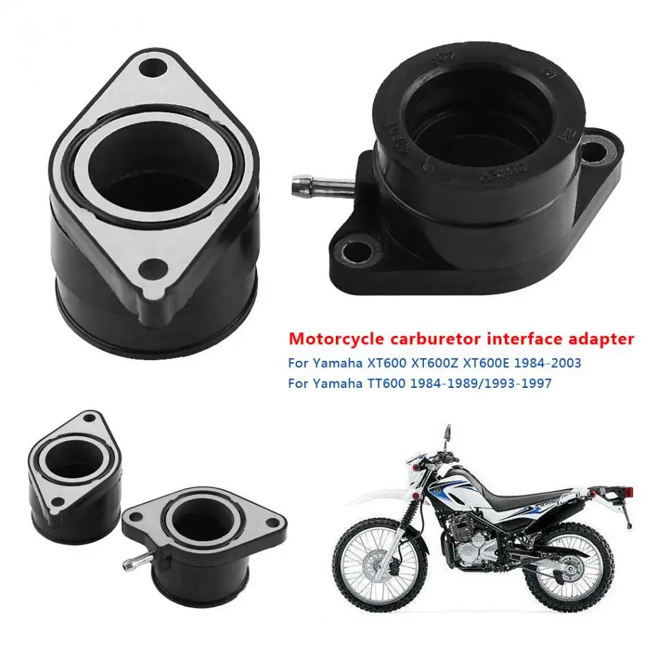 1 Pair Motorcycle Carburetor Intake Interface Carb Adapter with O-rings For Yamaha XT600 XT600Z XT600E 1984-2003
1 Pair Motorcycle Carburetor Intake Interface Carb Adapter with O-rings For Yamaha XT600 XT600Z XT600E 1984-2003
