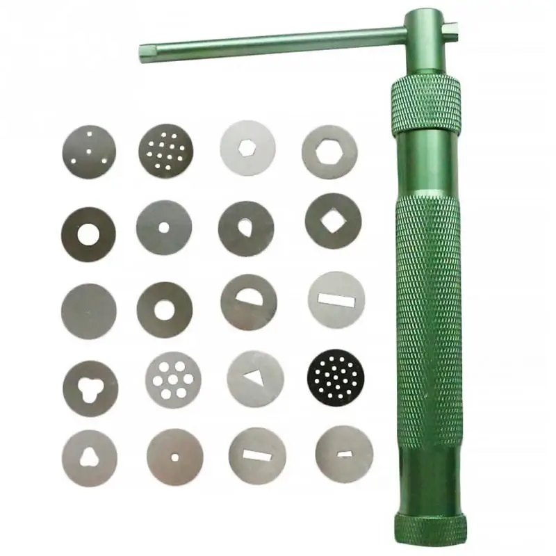 High Quality Green Clay Extruders Sculpture Gun Clay Sugar Paste Extruder Fondant Cake Sculpture Polymer Gun Tool
High Quality Green Clay Extruders Sculpture Gun Clay Sugar Paste Extruder Fondant Cake Sculpture Polymer Gun Tool