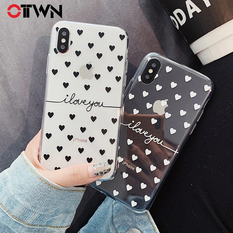 Ottwn Transparent Phone Cases For iPhone 6 6s 7 8 Plus X XR XS Max Soft TPU Full Cover Cute Love Heart Letter For iPhone 6 Cases
Ottwn Transparent Phone Cases For iPhone 6 6s 7 8 Plus X XR XS Max Soft TPU Full Cover Cute Love Heart Letter For iPhone 6 Cases