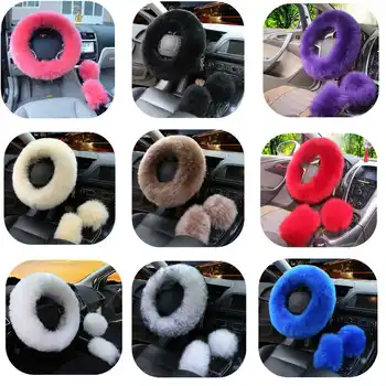 36-38cm Car Steering Wheel Cover Purple Red Pink Winter Furry Diameter for Most Standard Steering Wheels Comfortable Soft
36-38cm Car Steering Wheel Cover Purple Red Pink Winter Furry Diameter for Most Standard Steering Wheels Comfortable Soft