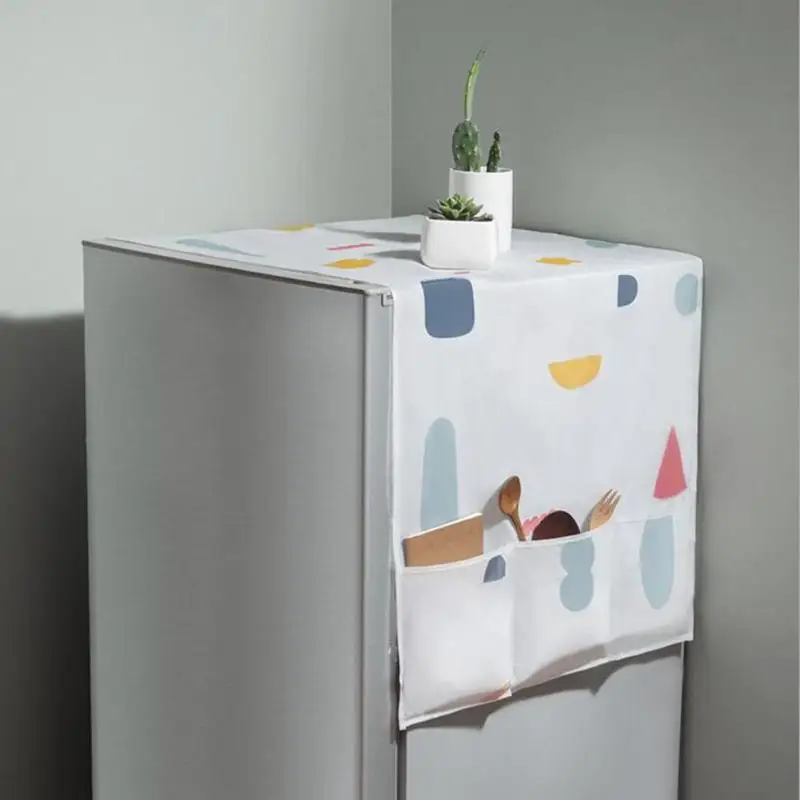 Practical Dust Proof Refrigerator Cover with 6 Pockets Storage Bag Holder Household Washing Machine Cover Kitchen Tools
Practical Dust Proof Refrigerator Cover with 6 Pockets Storage Bag Holder Household Washing Machine Cover Kitchen Tools