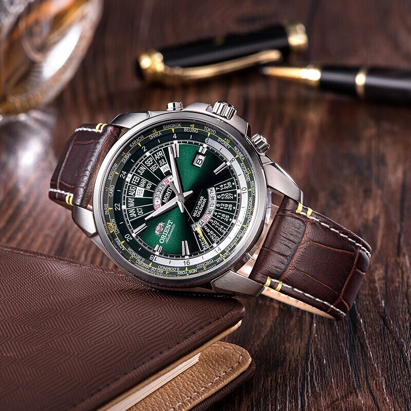100% Original Orient Men's Watch Fashion Automatic Mechanical Watch English Calendar Watches Leather Straps 50M Water Resistance
100% Original Orient Men's Watch Fashion Automatic Mechanical Watch English Calendar Watches Leather Straps 50M Water Resistance