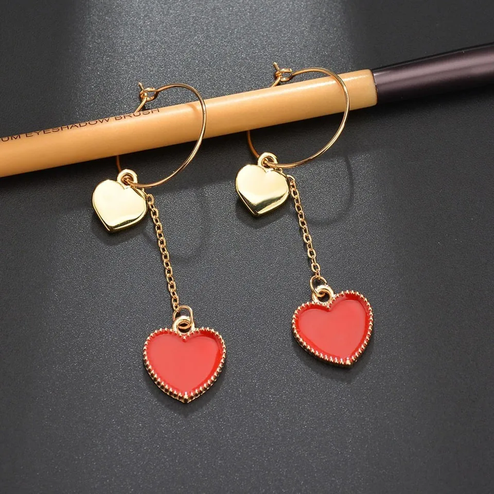Women Trendy Red Heart Drop Earrings Drop Earrings Cute And Romantic Female Heart Earrings Trendy Handmade Earring Jewelry
Women Trendy Red Heart Drop Earrings Drop Earrings Cute And Romantic Female Heart Earrings Trendy Handmade Earring Jewelry