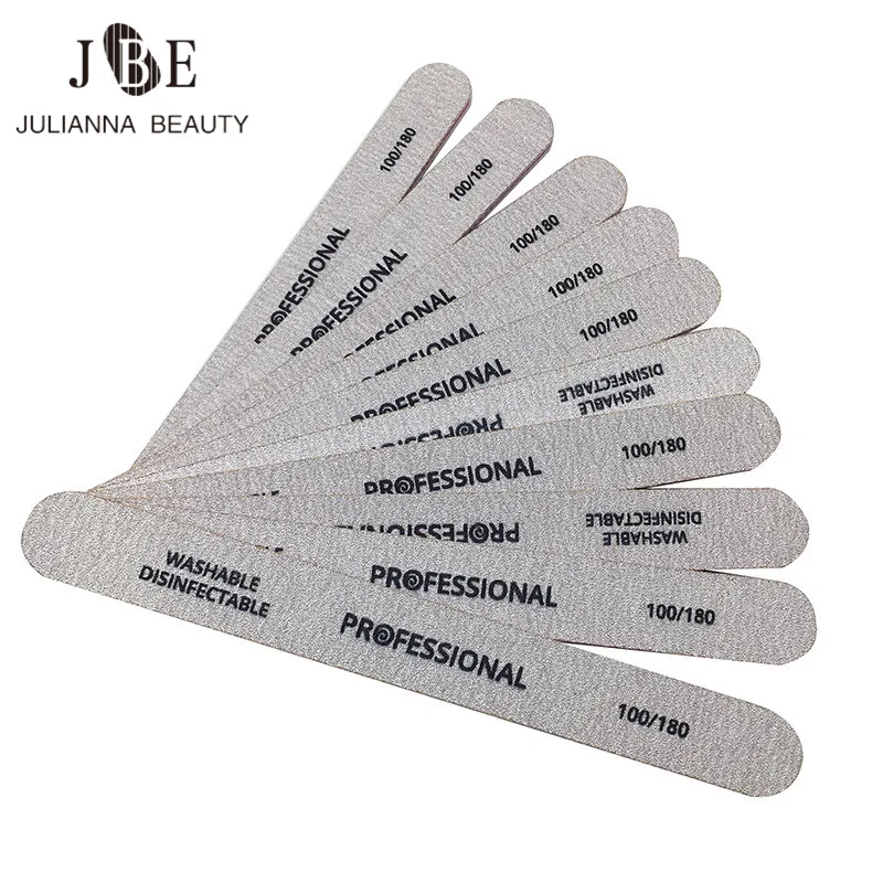 10pcs/lot Professional Grey Nail Files 100/180 Grit Double Side Straight Type Sanding Nail Art Files Washable Buffering File 
10pcs/lot Professional Grey Nail Files 100/180 Grit Double Side Straight Type Sanding Nail Art Files Washable Buffering File